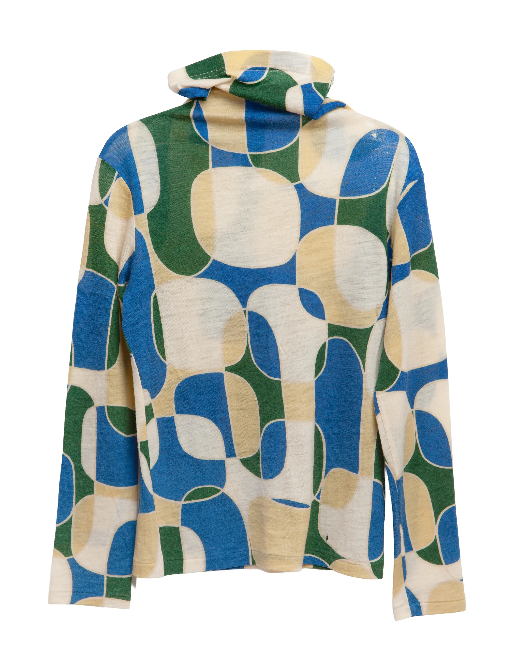 pattern turtleneck top